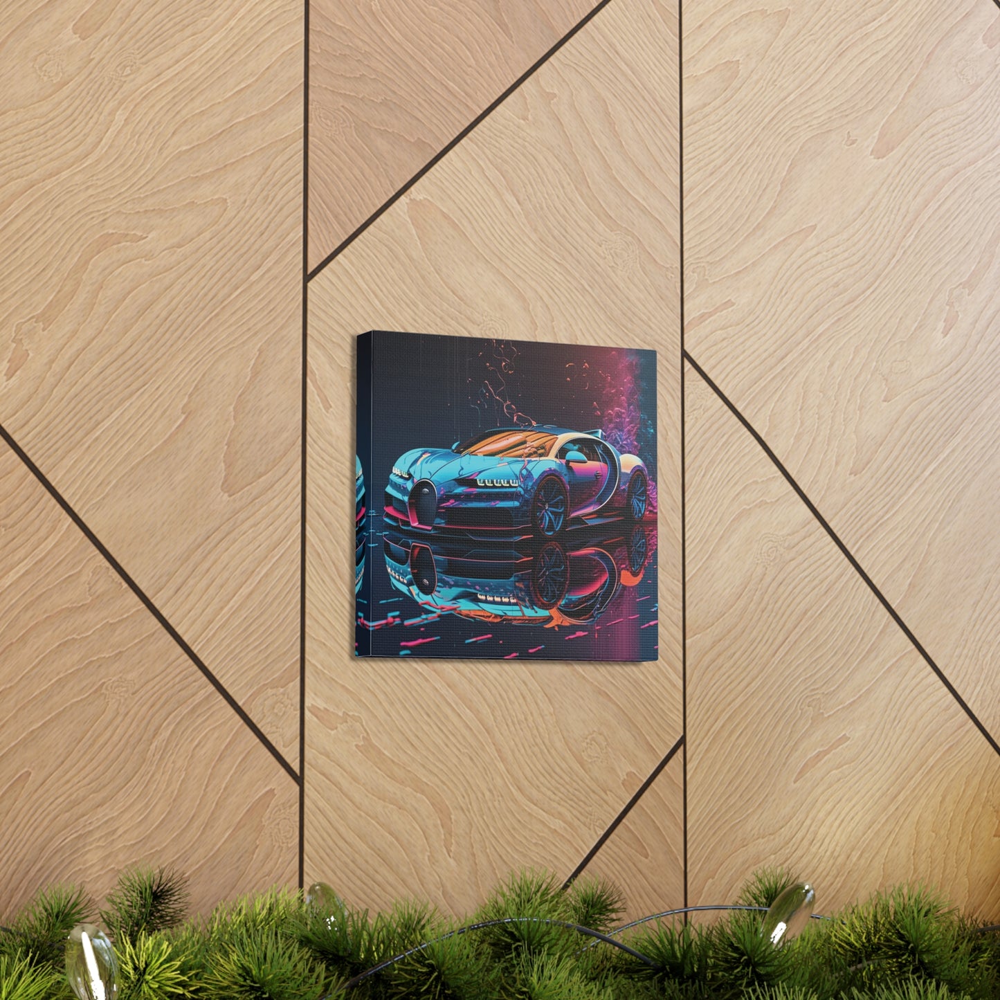 Canvas Gallery Wraps Bugatti Neon Chiron 4