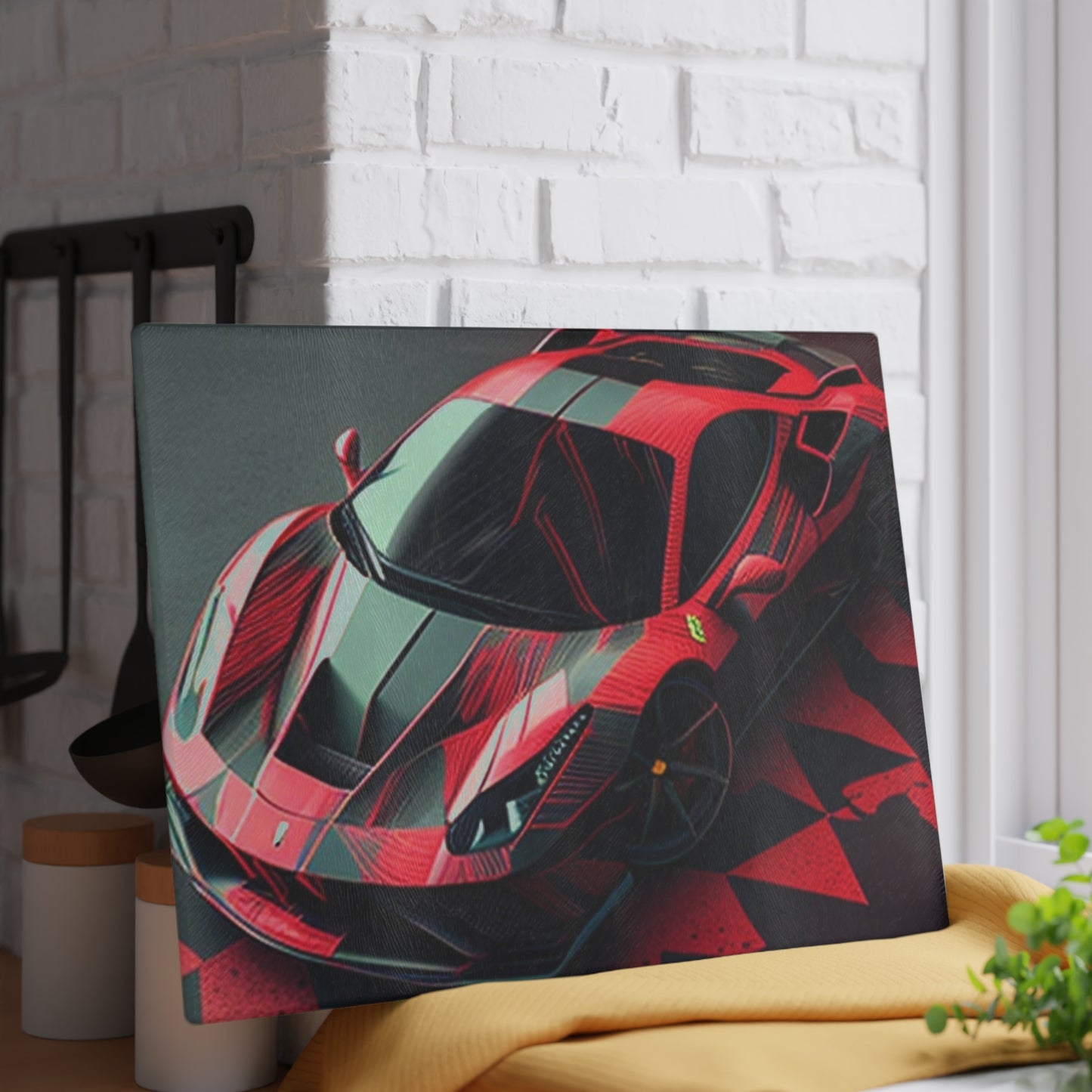 Glass Cutting Board Ferrari Hyper 2