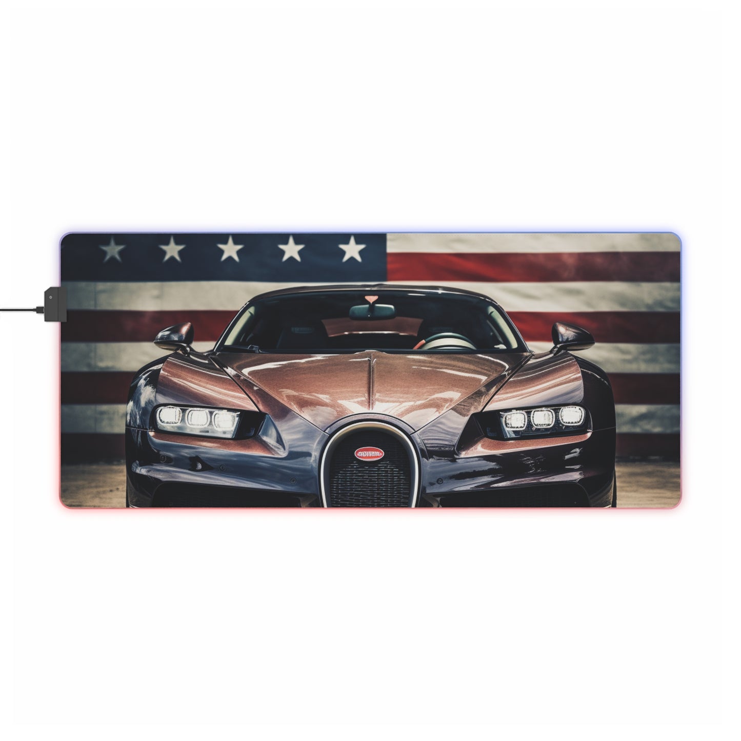 LED Gaming Mouse Pad Bugatti Flag 4