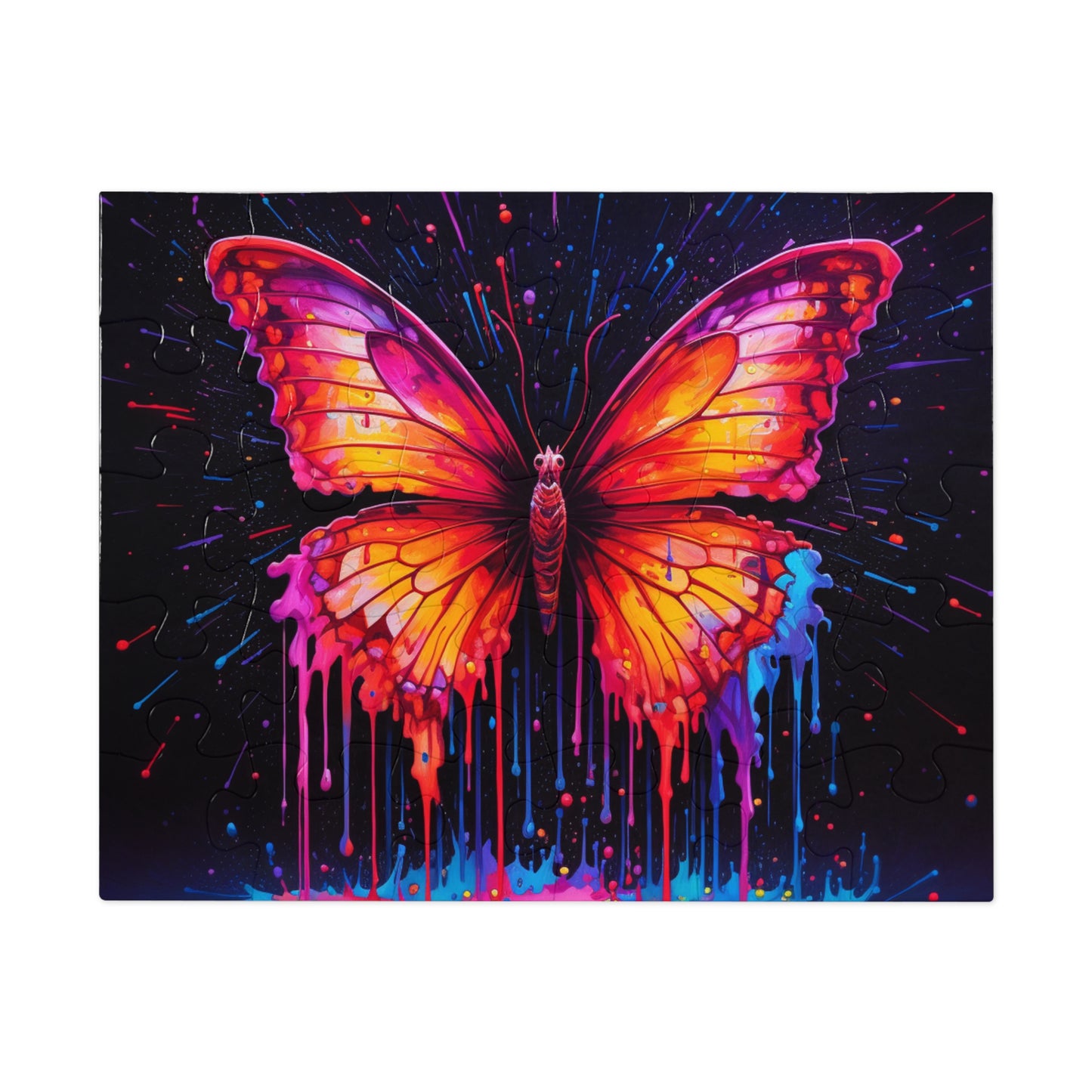 Jigsaw Puzzle (30, 110, 252, 500,1000-Piece) Pink Butterfly Flair 4