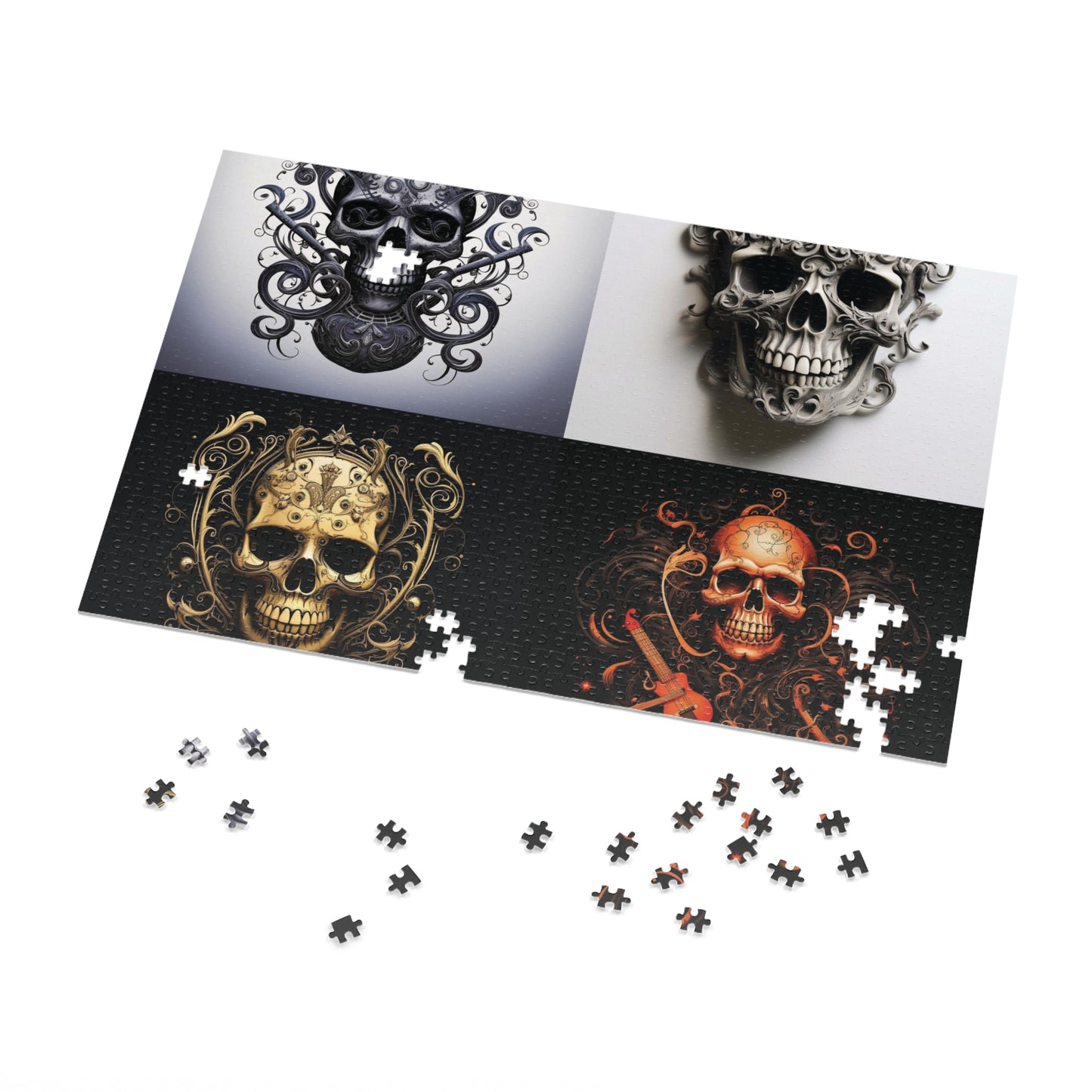 Jigsaw Puzzle (30, 110, 252, 500,1000-Piece) Skull Treble Clef 5