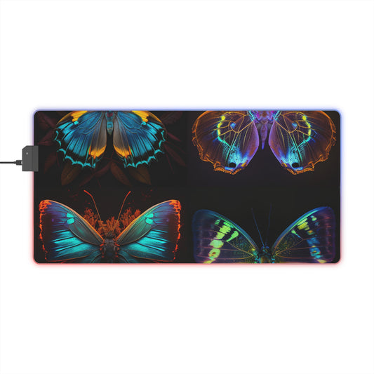 LED Gaming Mouse Pad Neon Butterfly Flair 5