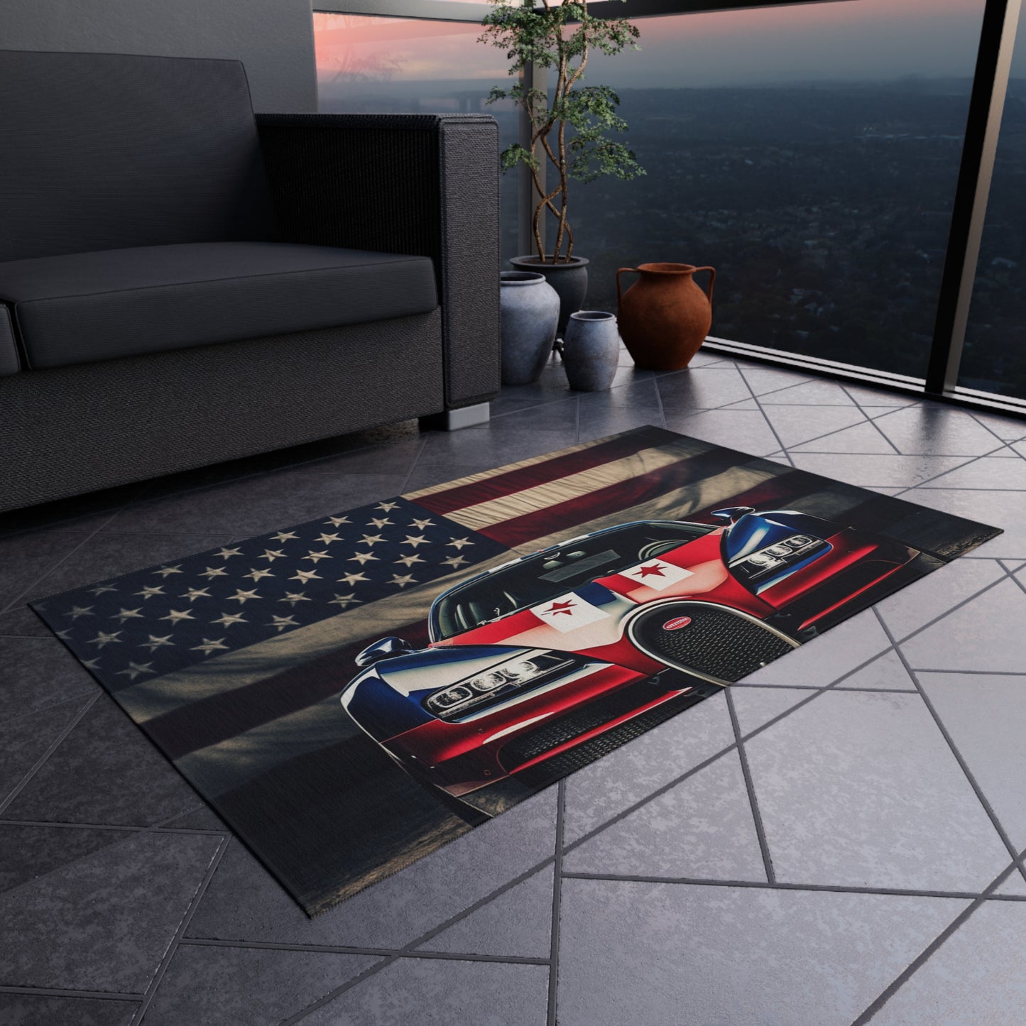 Outdoor Rug  Bugatti American Flag 3