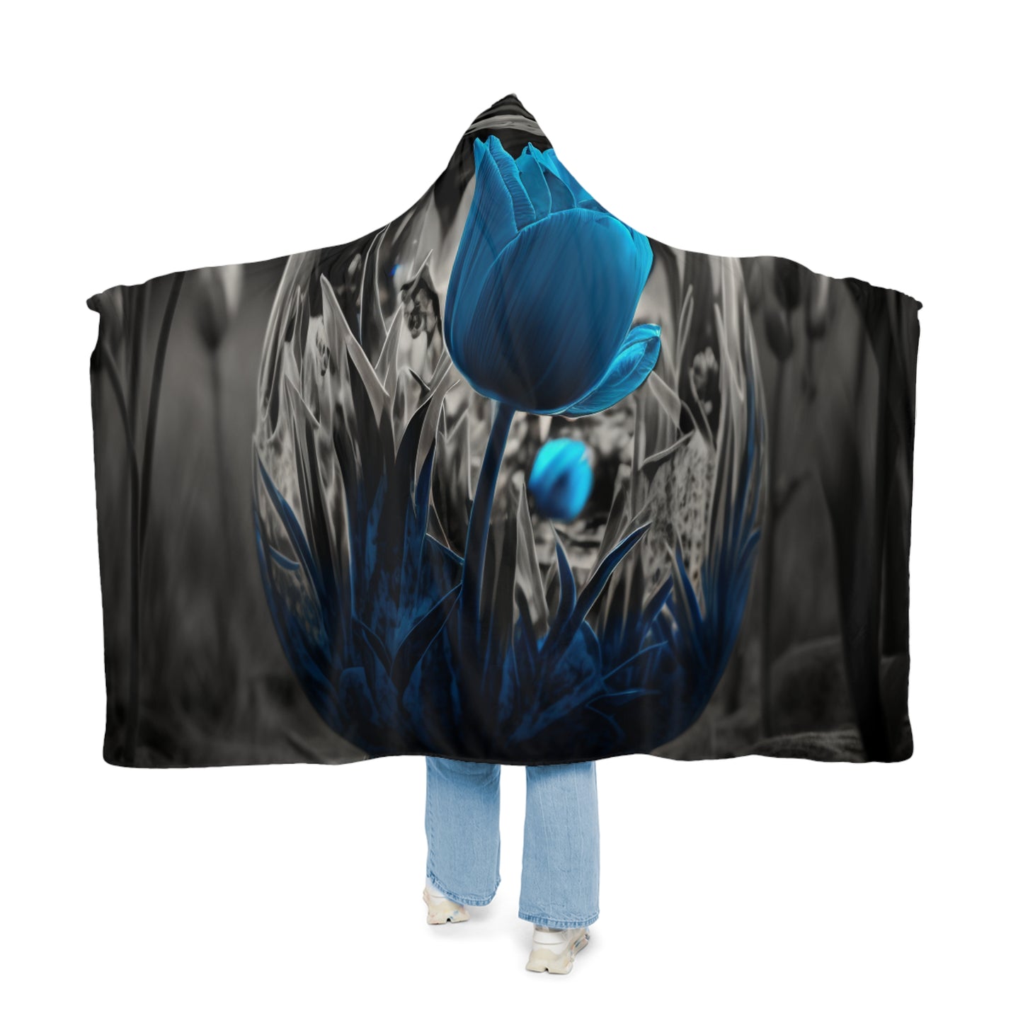 Snuggle Hooded Blanket Tulip Blue 6