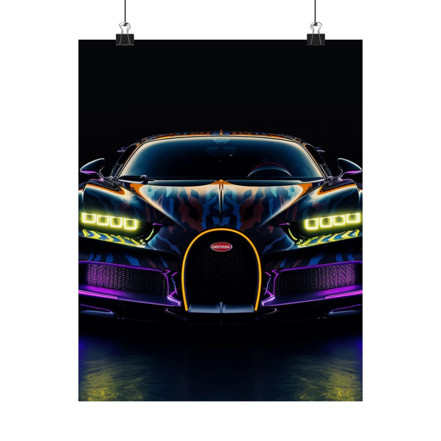 Premium Matte Vertical Posters Hyper Bugatti Chiron 3