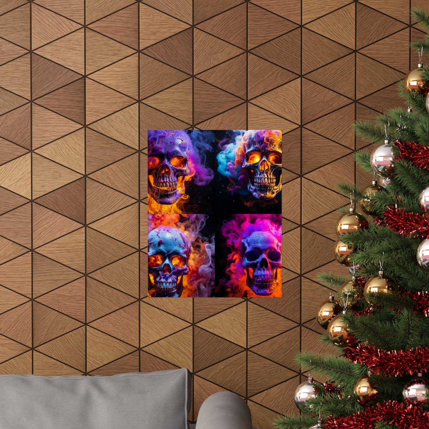 Premium Matte Vertical Posters Macro Skull 5