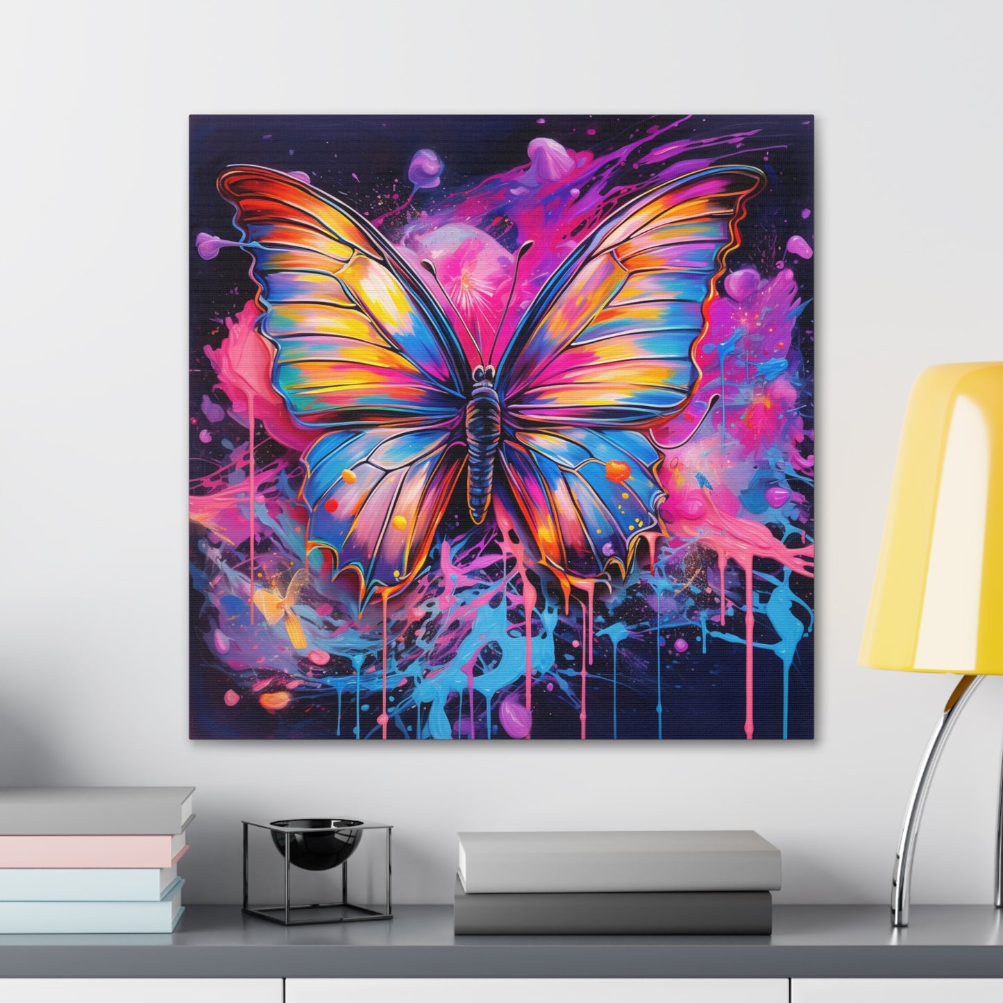 Canvas Gallery Wraps Pink Butterfly Flair 3