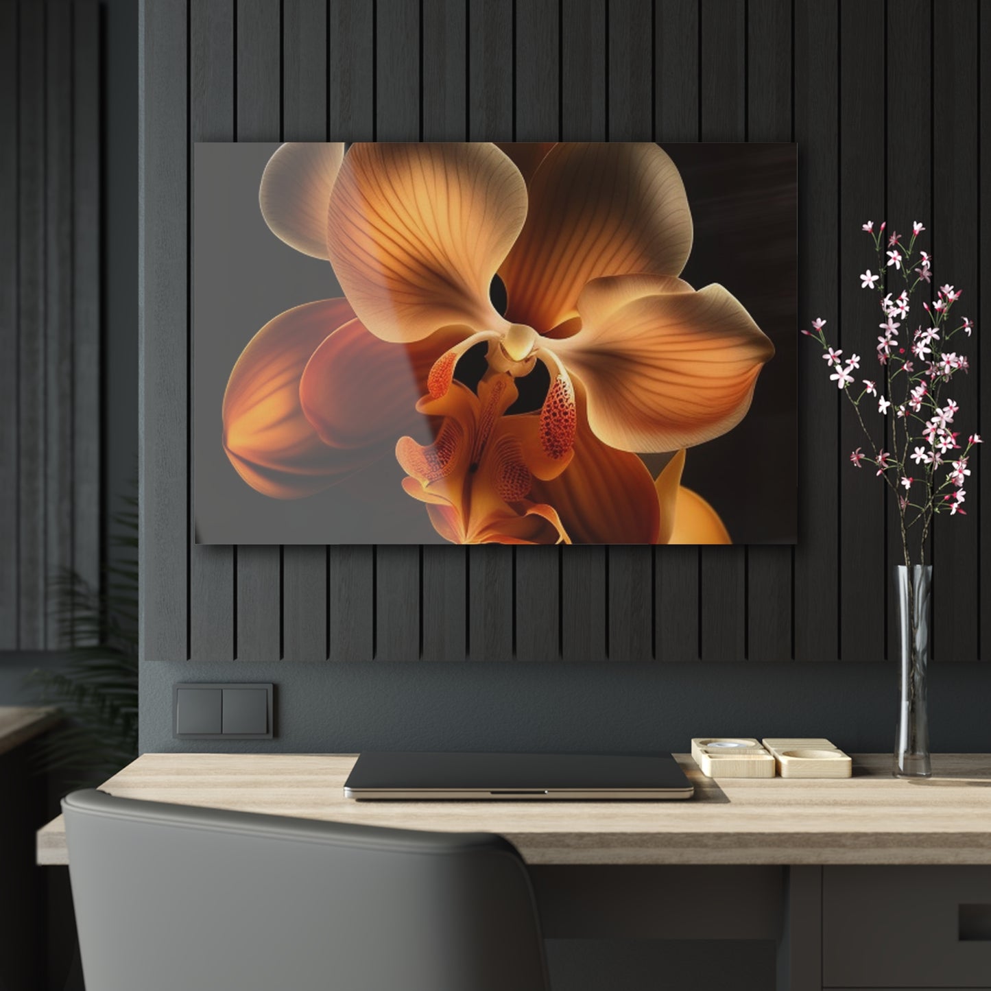 Acrylic Prints Orange Orchid 2