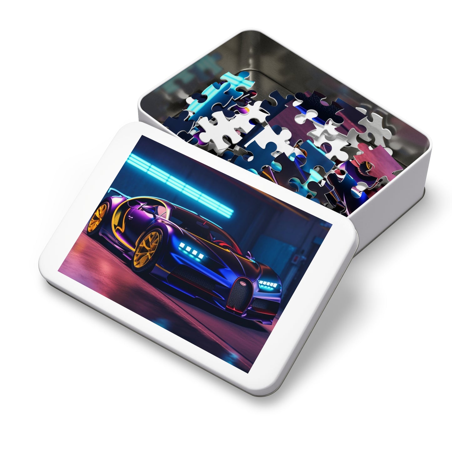 Jigsaw Puzzle (30, 110, 252, 500,1000-Piece) Hyper Bugatti Neon Chiron 4