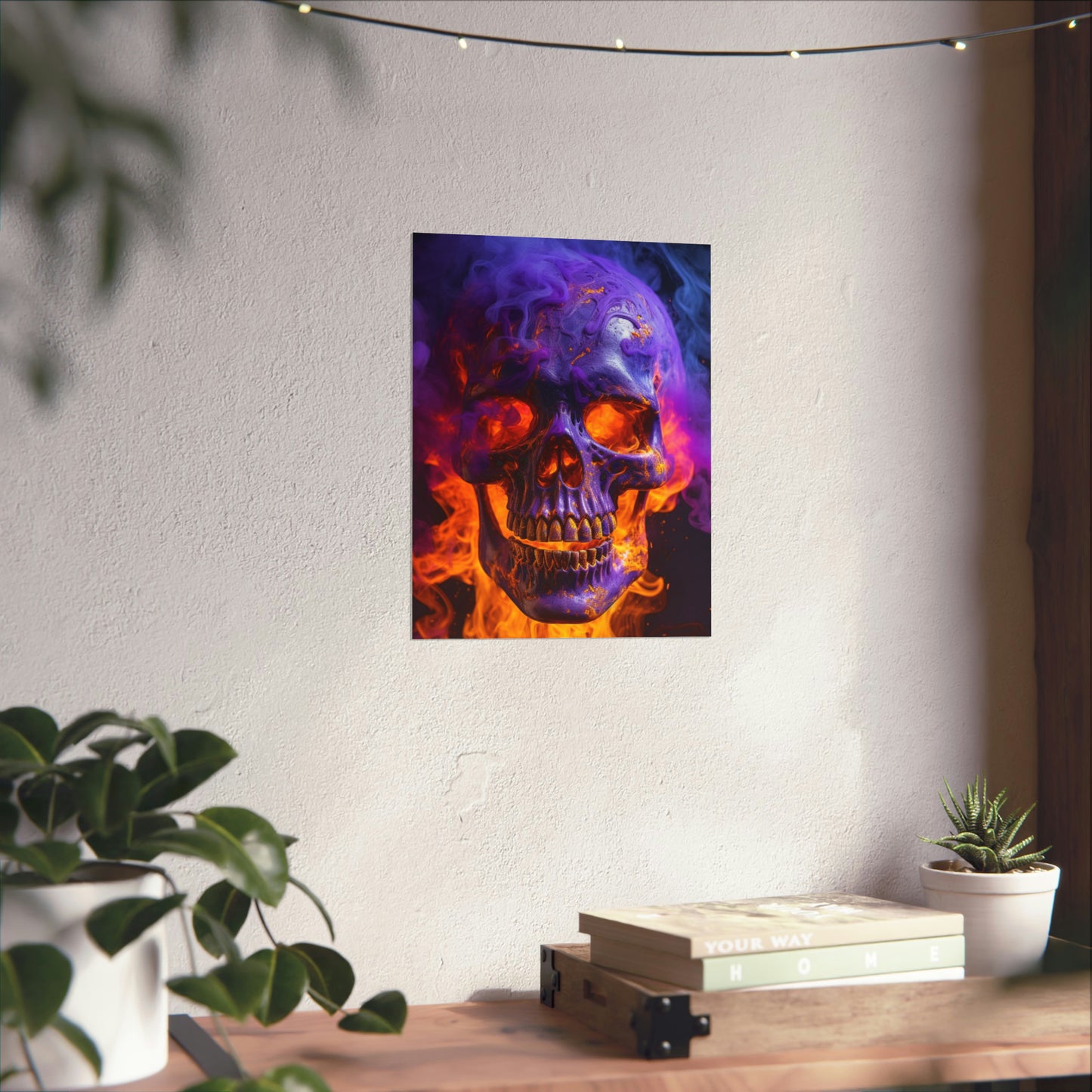 Premium Matte Vertical Posters Macro Skull 1