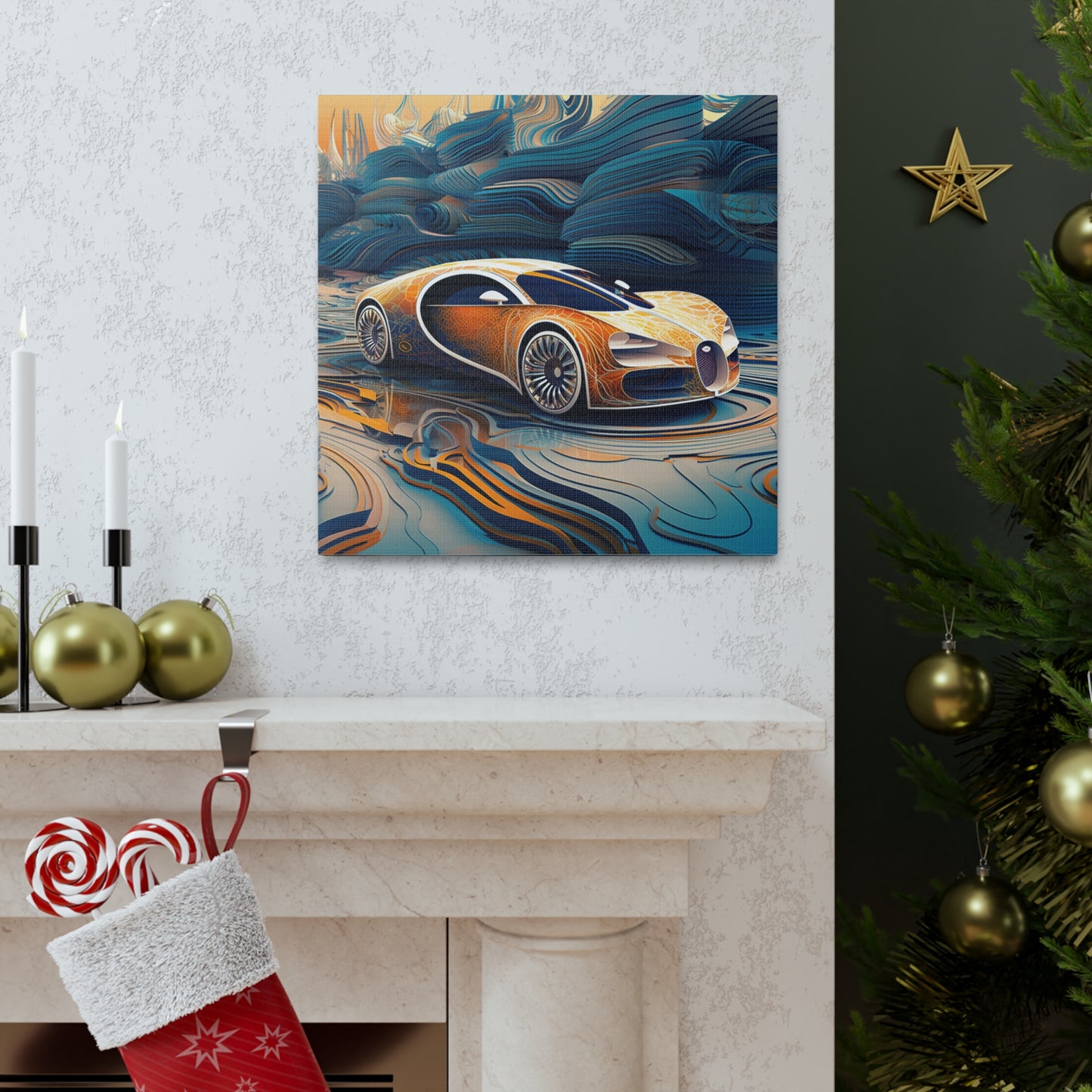 Canvas Gallery Wraps Bugatti Abstract Flair 1