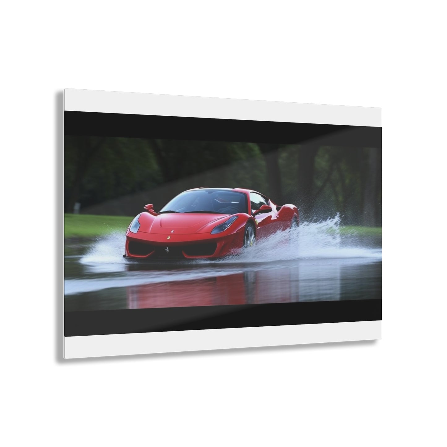 Acrylic Prints Water Ferrari Splash 2