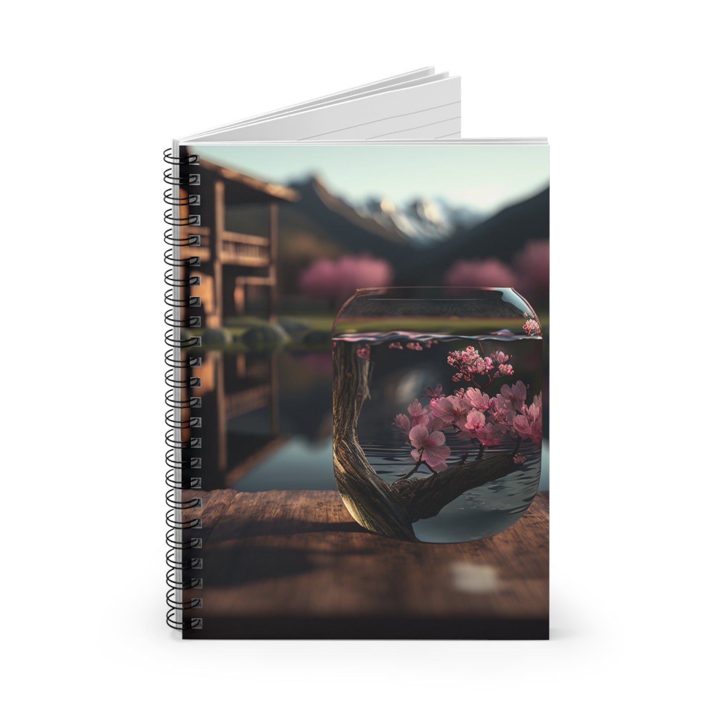 Spiral Notebook - Ruled Line Cherry Blossom 3