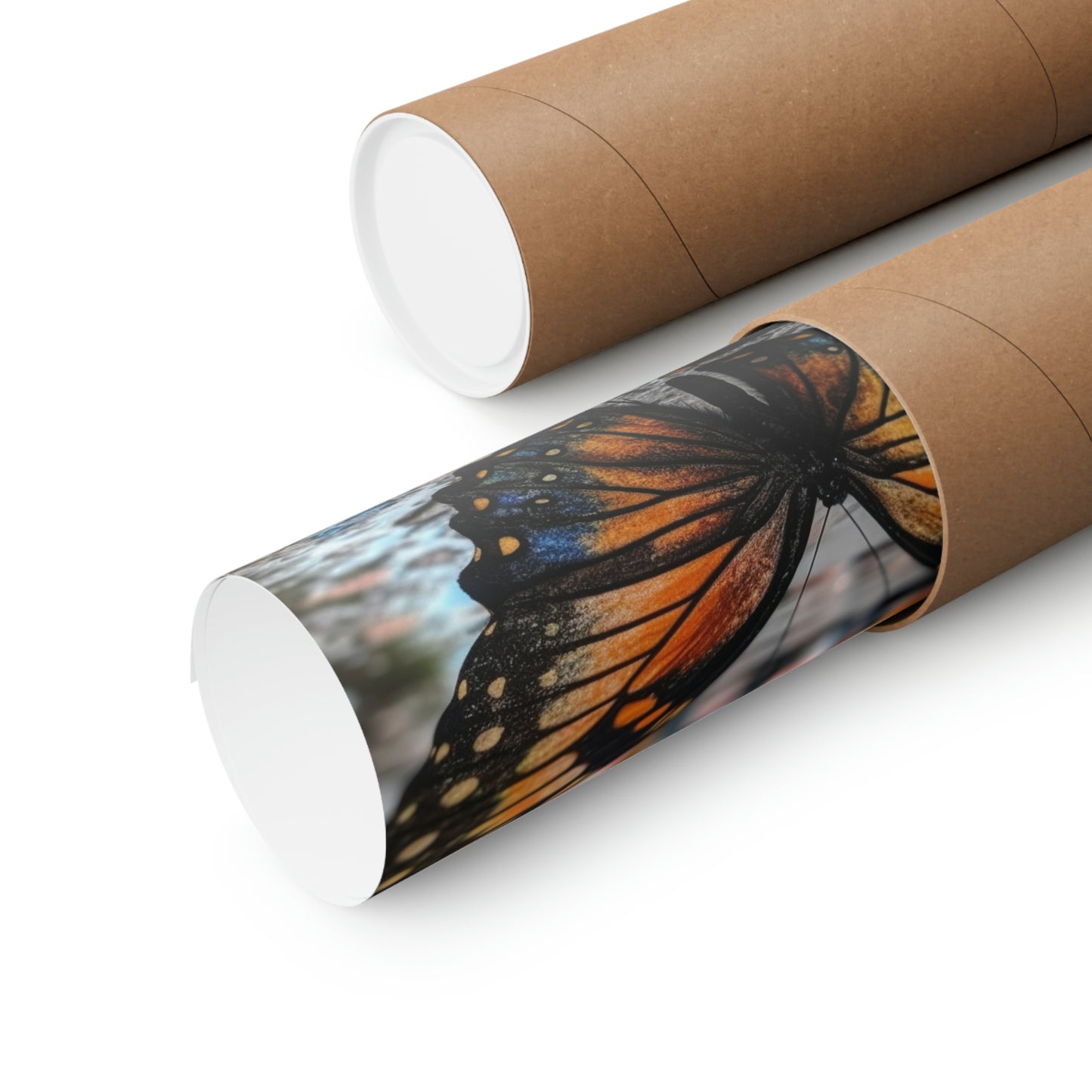 Premium Matte Vertical Posters Water Butterfly Street 4