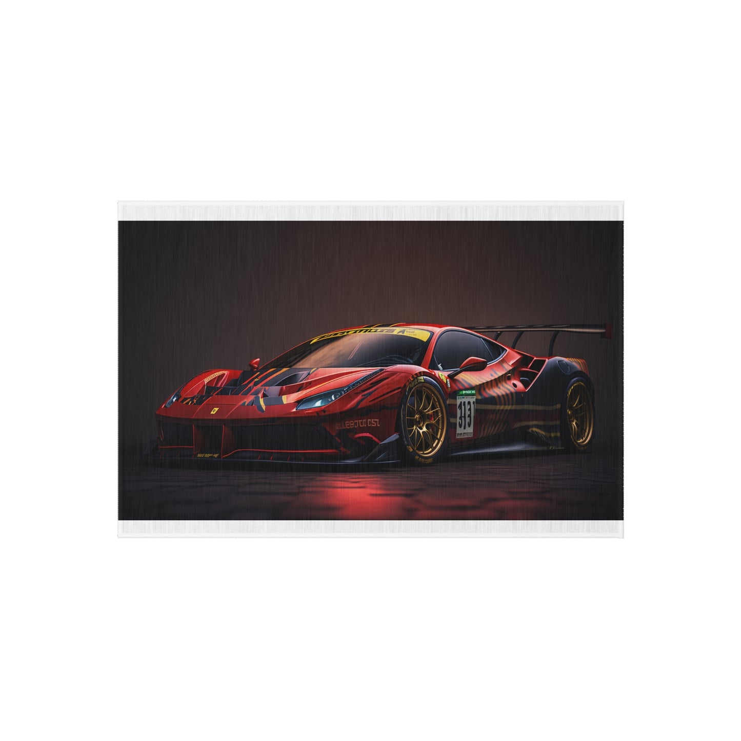 Outdoor Rug  Ferrari Red 1