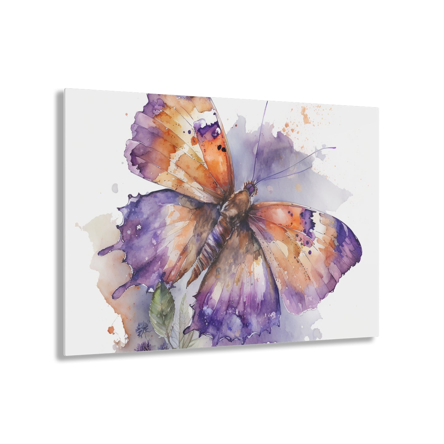 Acrylic Prints MerlinRose Watercolor Butterfly 1