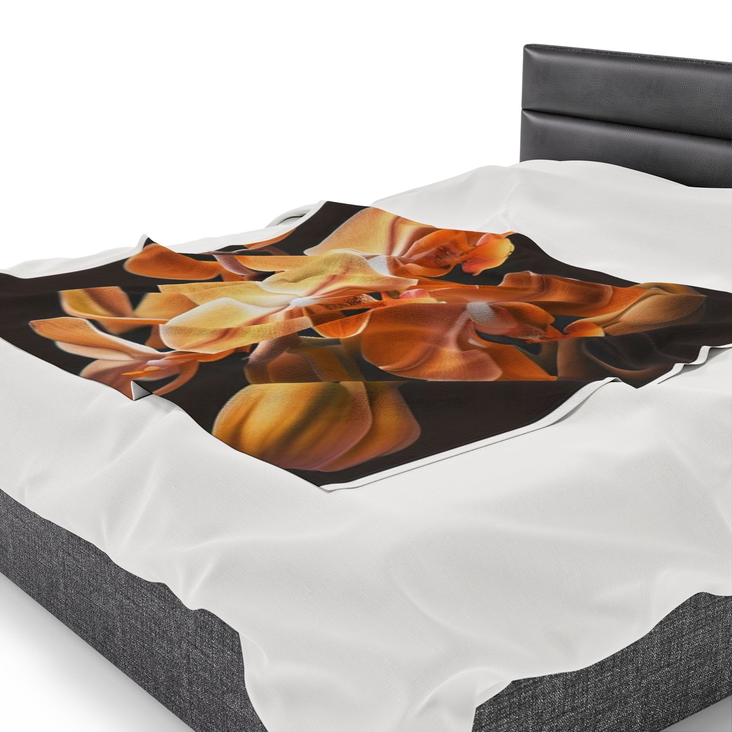 Velveteen Plush Blanket orchid pedals 1