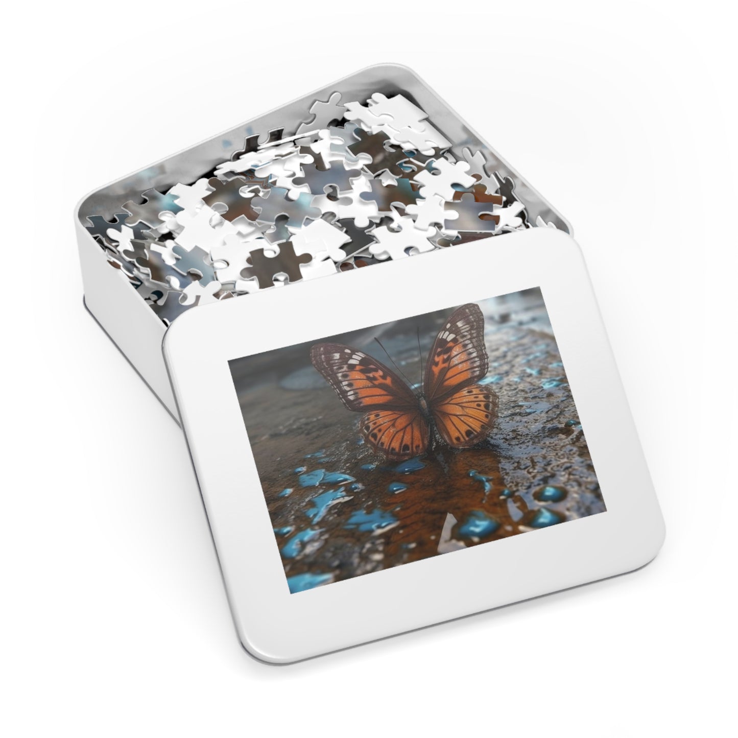 Jigsaw Puzzle (30, 110, 252, 500,1000-Piece) Water Butterfly Street 2
