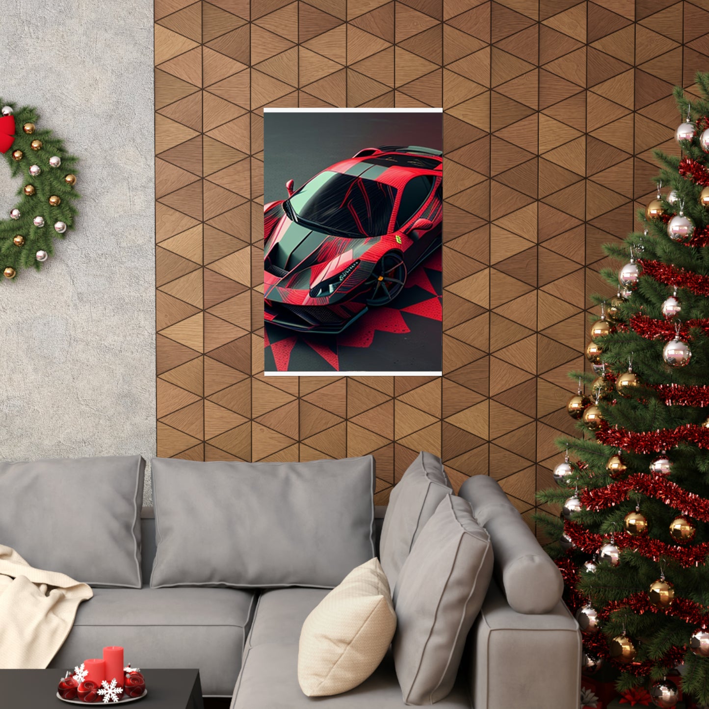 Premium Matte Vertical Posters Ferrari Hyper 2