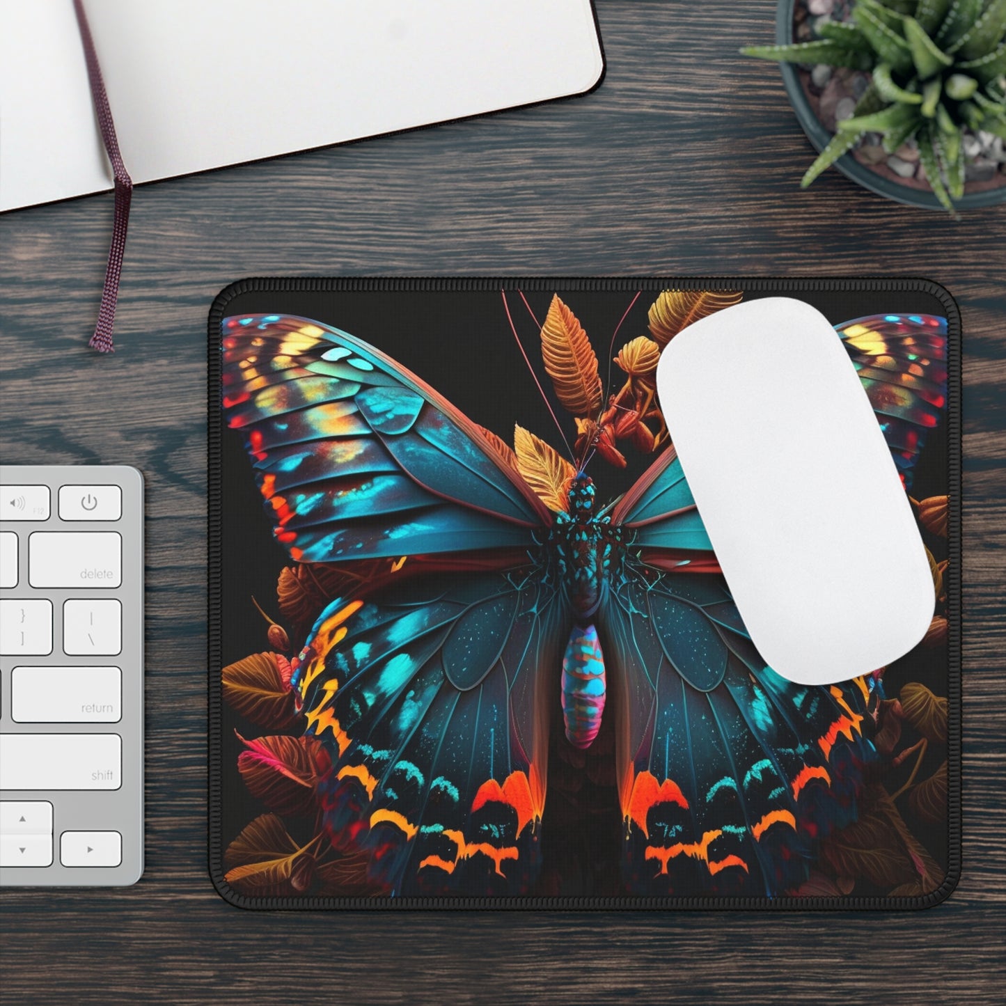 Gaming Mouse Pad  Hue Neon Butterfly 1