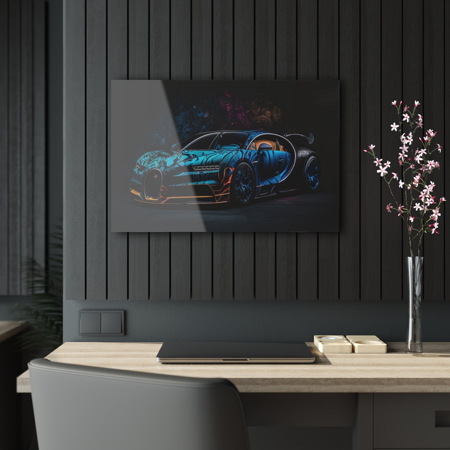 Acrylic Prints Bugatti Blue 3