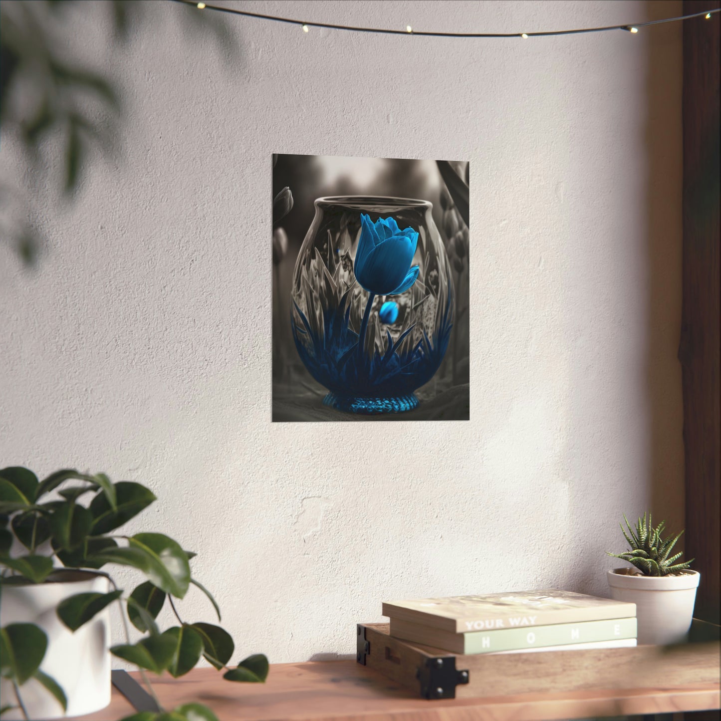 Premium Matte Vertical Posters Tulip Blue 6