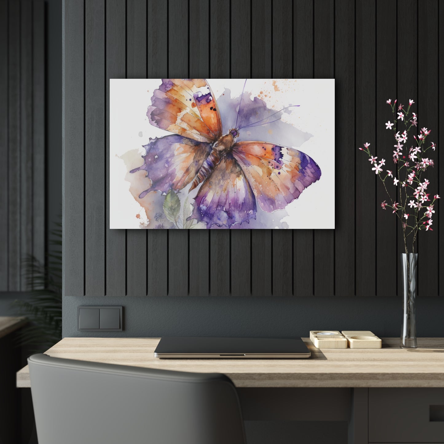 Acrylic Prints MerlinRose Watercolor Butterfly 1