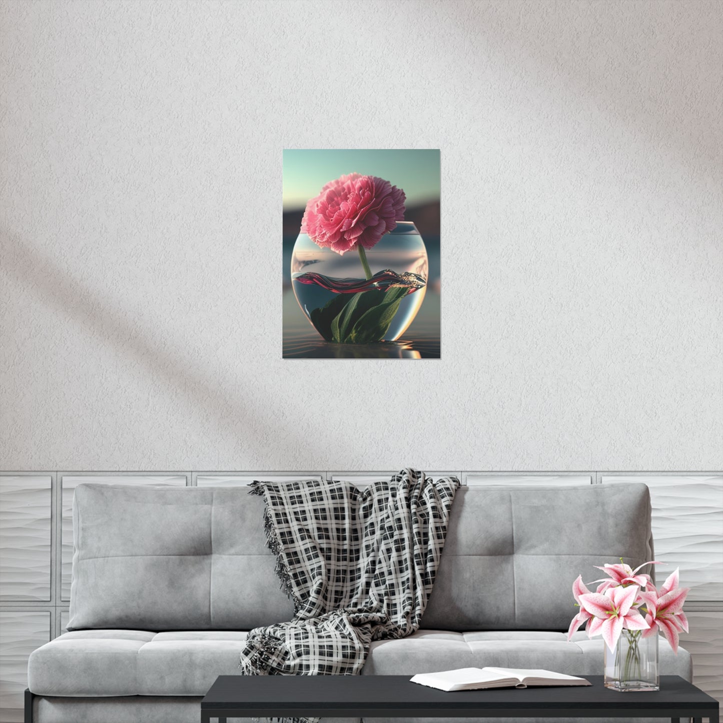 Premium Matte Vertical Posters Carnation 2