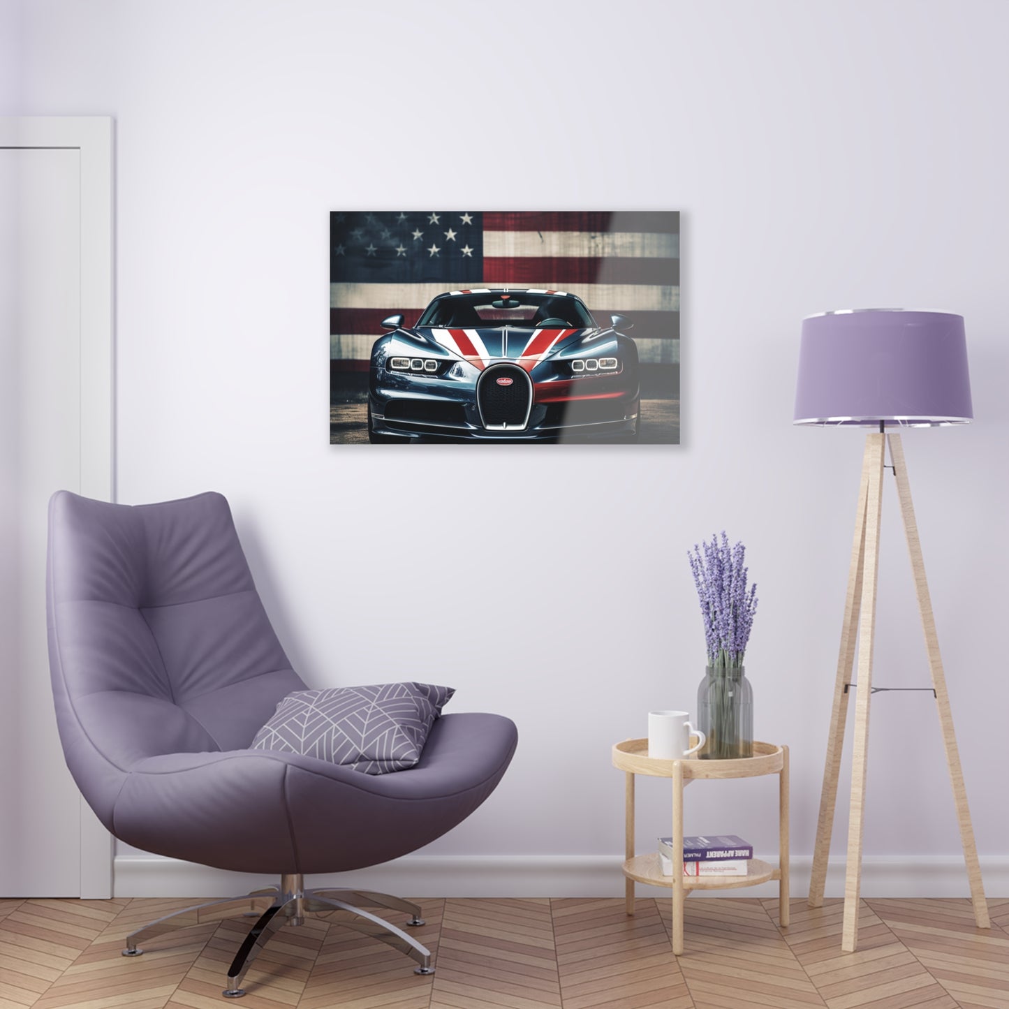 Acrylic Prints Bugatti Flag 2