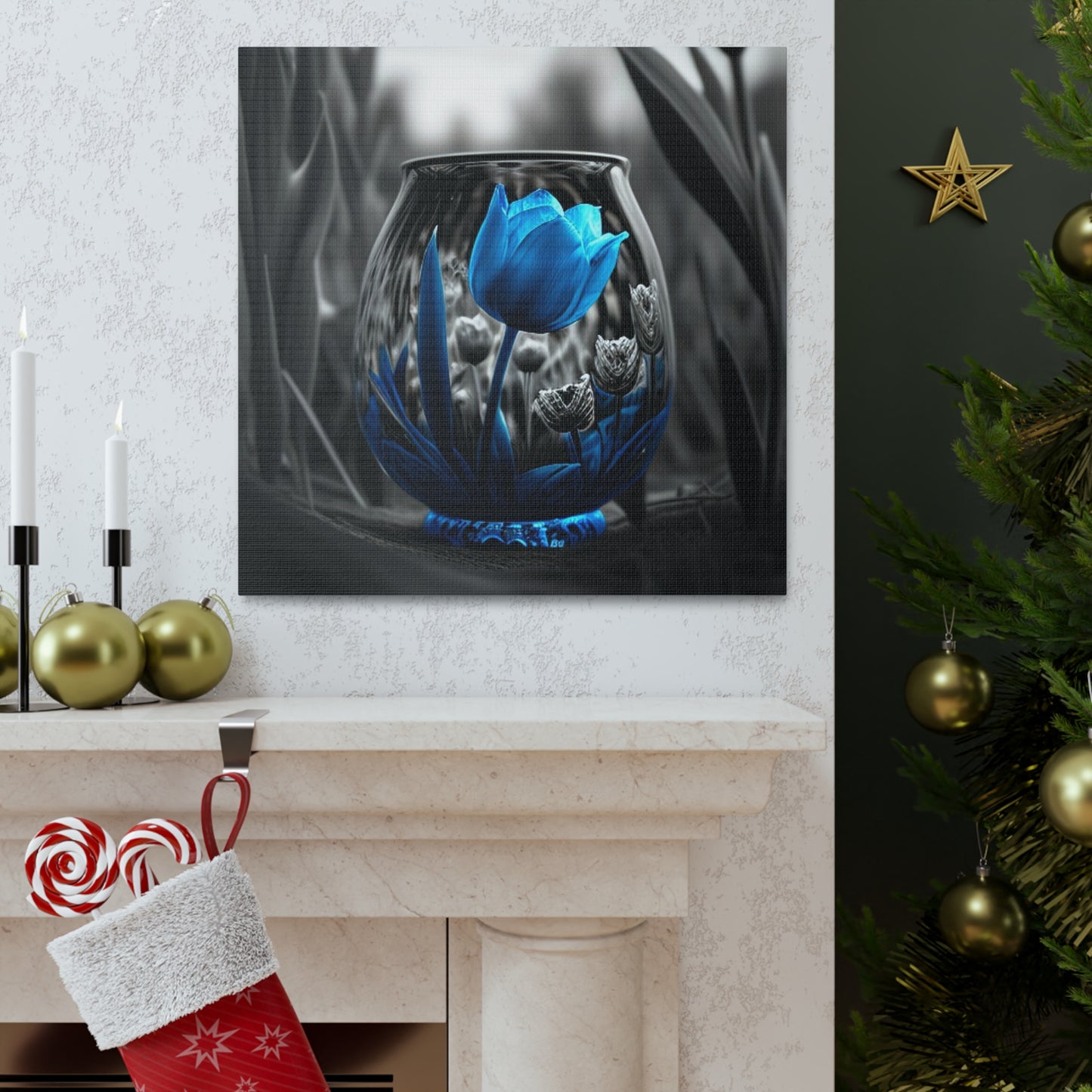 Canvas Gallery Wraps Tulip Blue 4