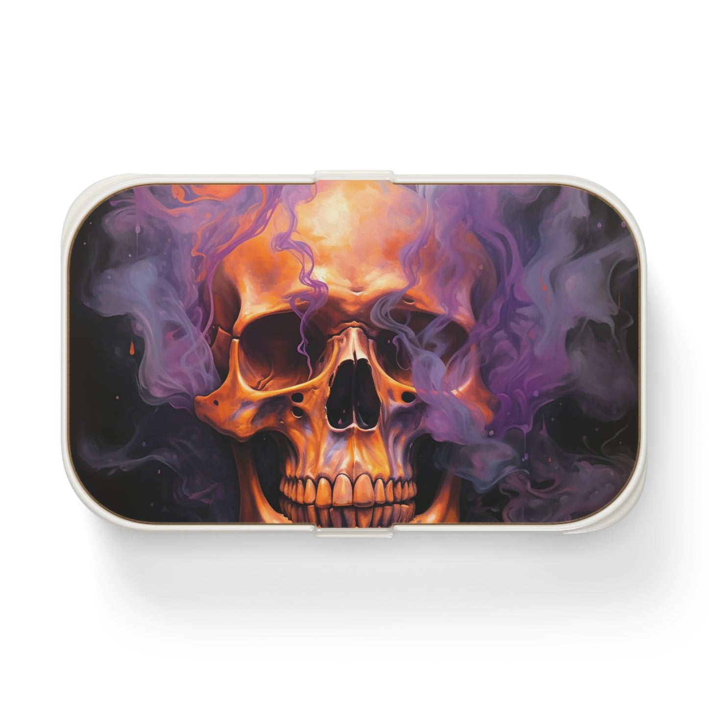Bento Lunch Box Skull Flames 4