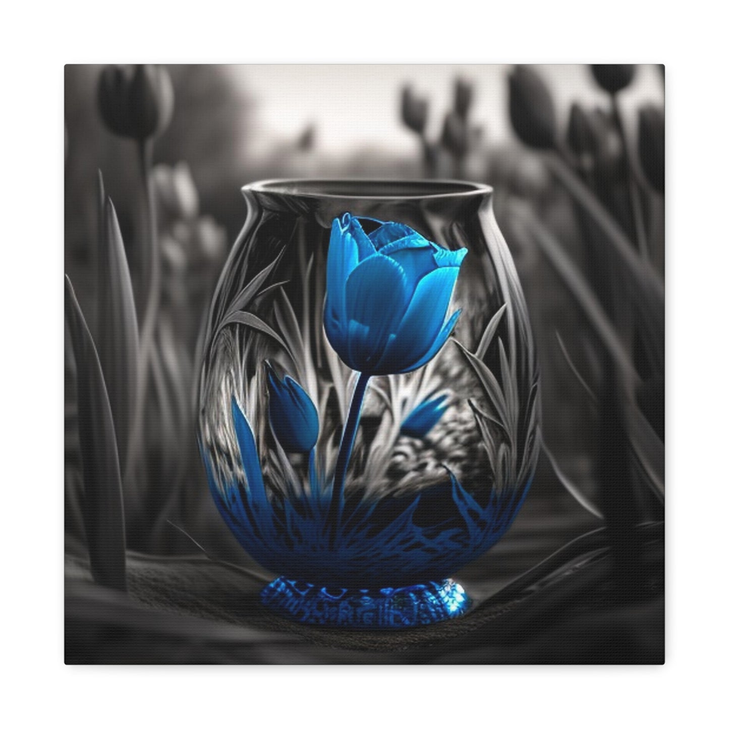 Canvas Gallery Wraps Tulip Blue 3