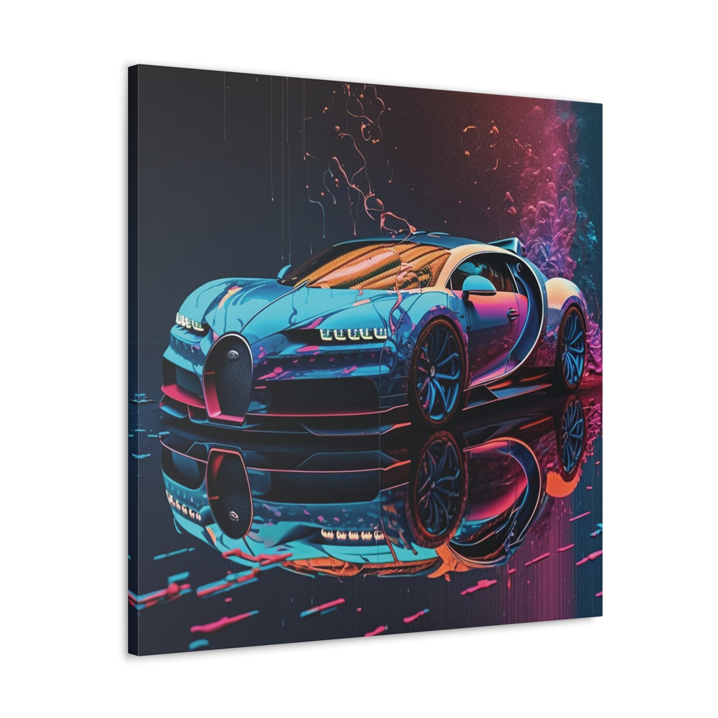 Canvas Gallery Wraps Bugatti Neon Chiron 4