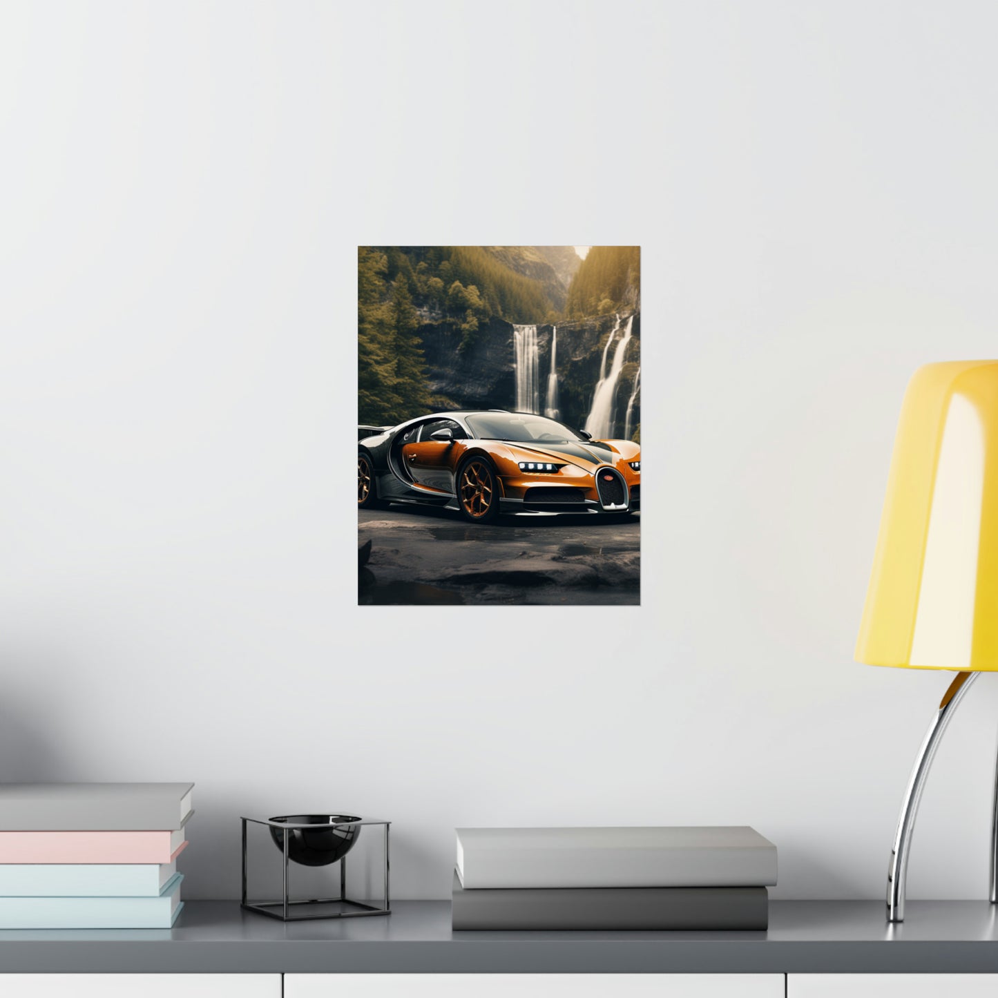 Premium Matte Vertical Posters Bugatti Waterfall 3