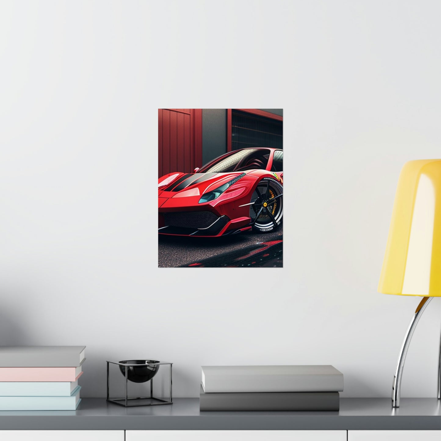 Premium Matte Vertical Posters Ferrari Hyper 1