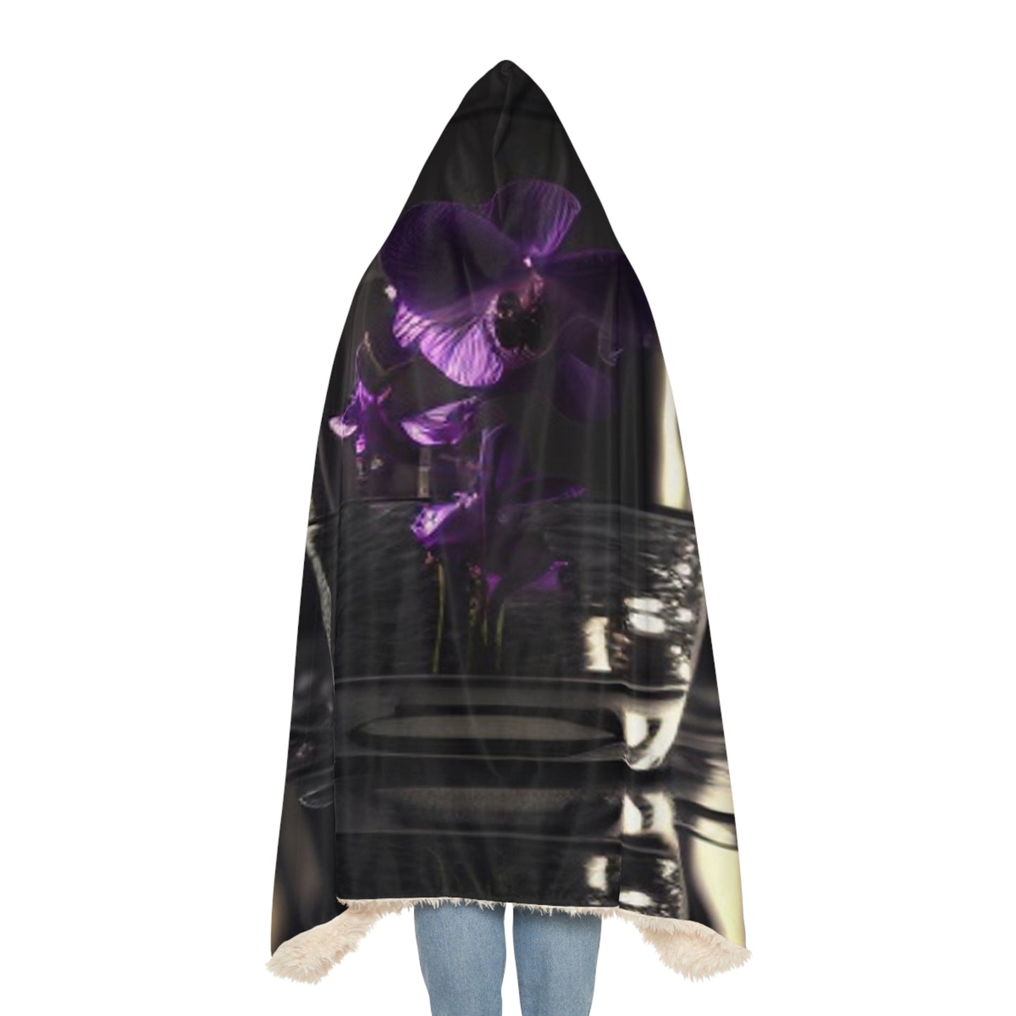 Snuggle Hooded Blanket Purple Orchid Glass vase 4