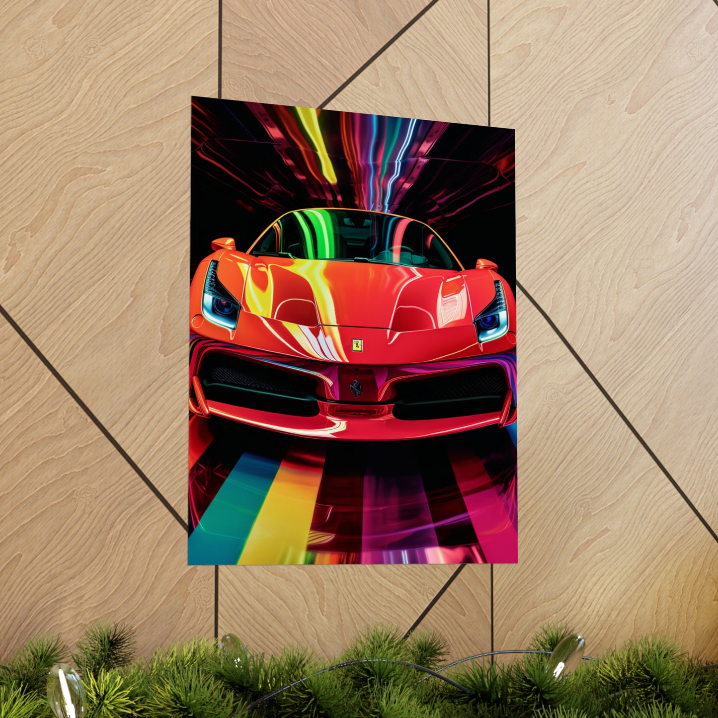 Premium Matte Vertical Posters Ferrari Flair Macro 3