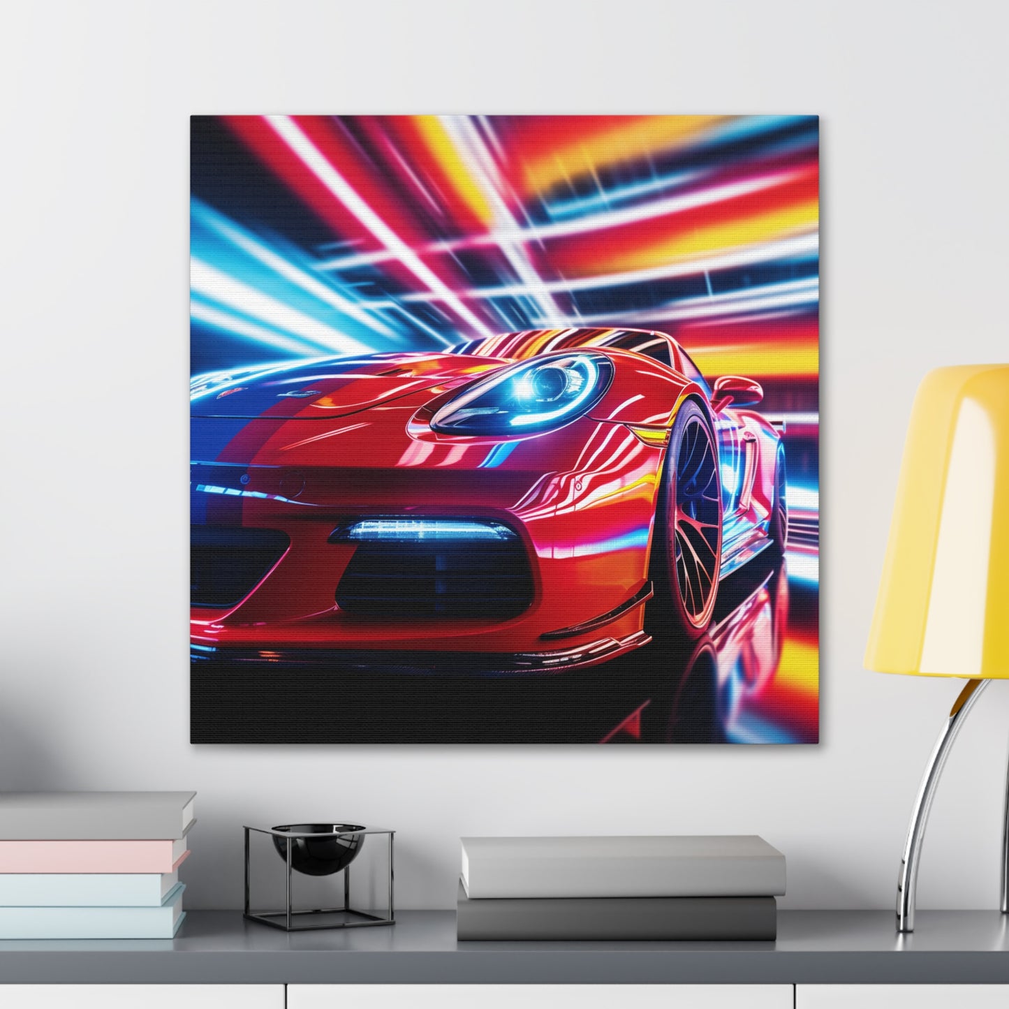 Canvas Gallery Wraps Macro Flag Ferrari 1