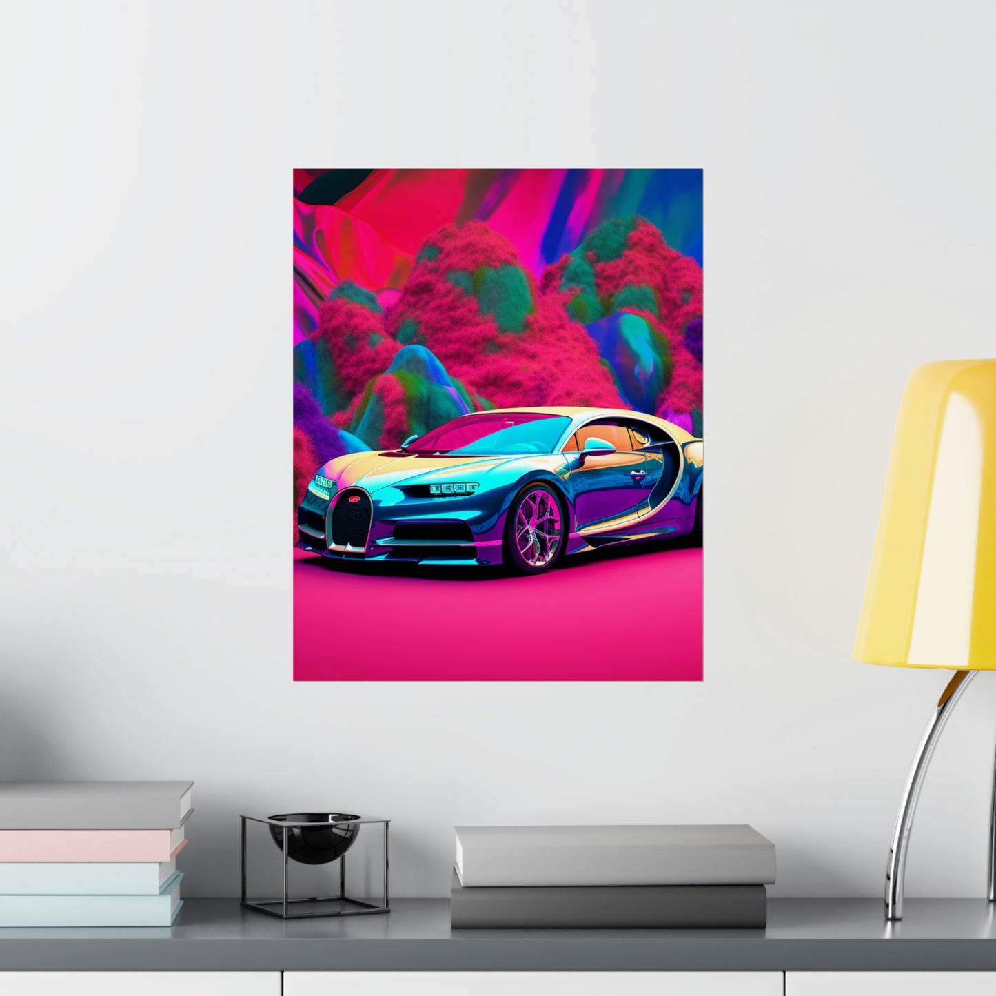 Premium Matte Vertical Posters Florescent Bugatti Flair 4