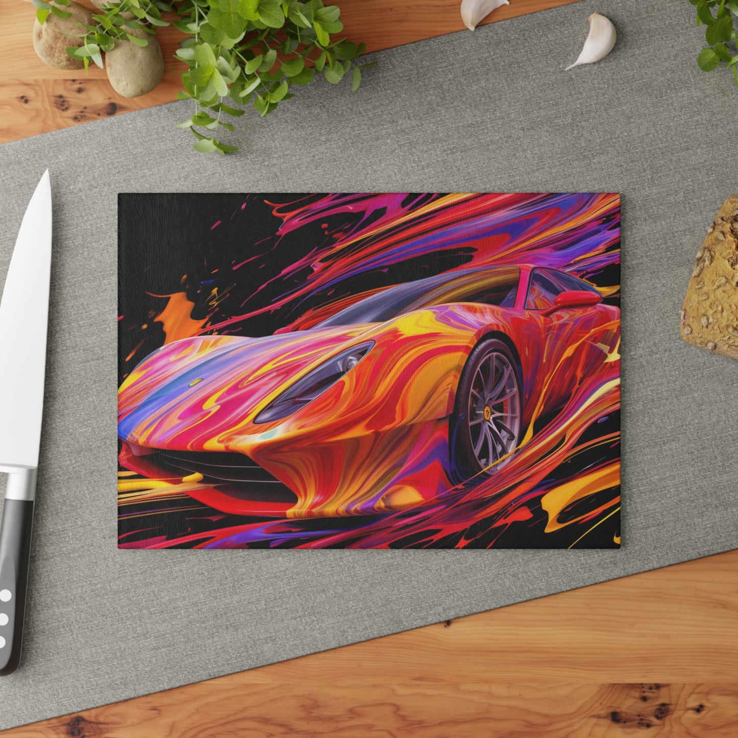 Glass Cutting Board Ferrari Water Fusion 2