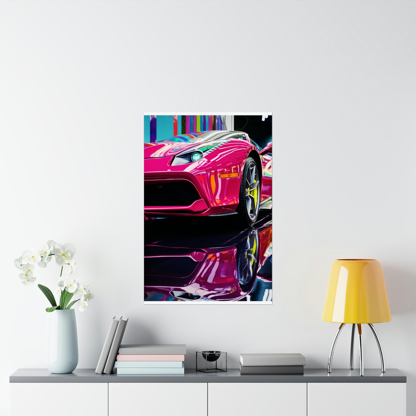 Premium Matte Vertical Posters Ferrari Flair Macro 2