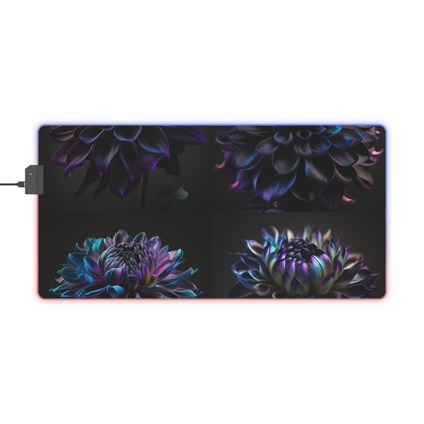 LED Gaming Mouse Pad Dahlia Purple 5