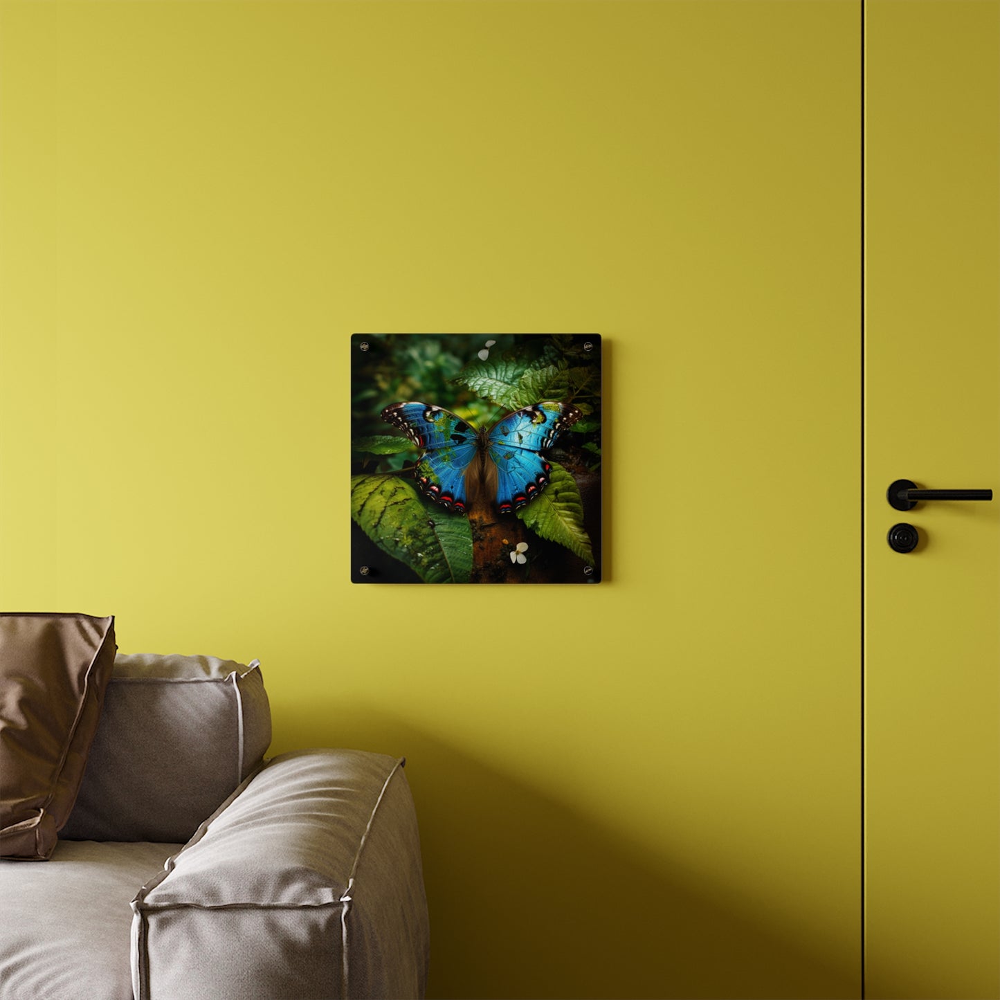 Acrylic Wall Art Panels Jungle Butterfly 2