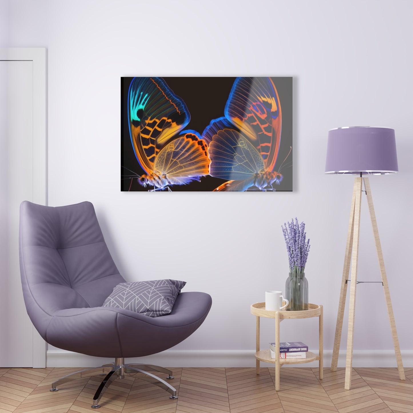 Acrylic Prints Neon Glo Butterfly 2