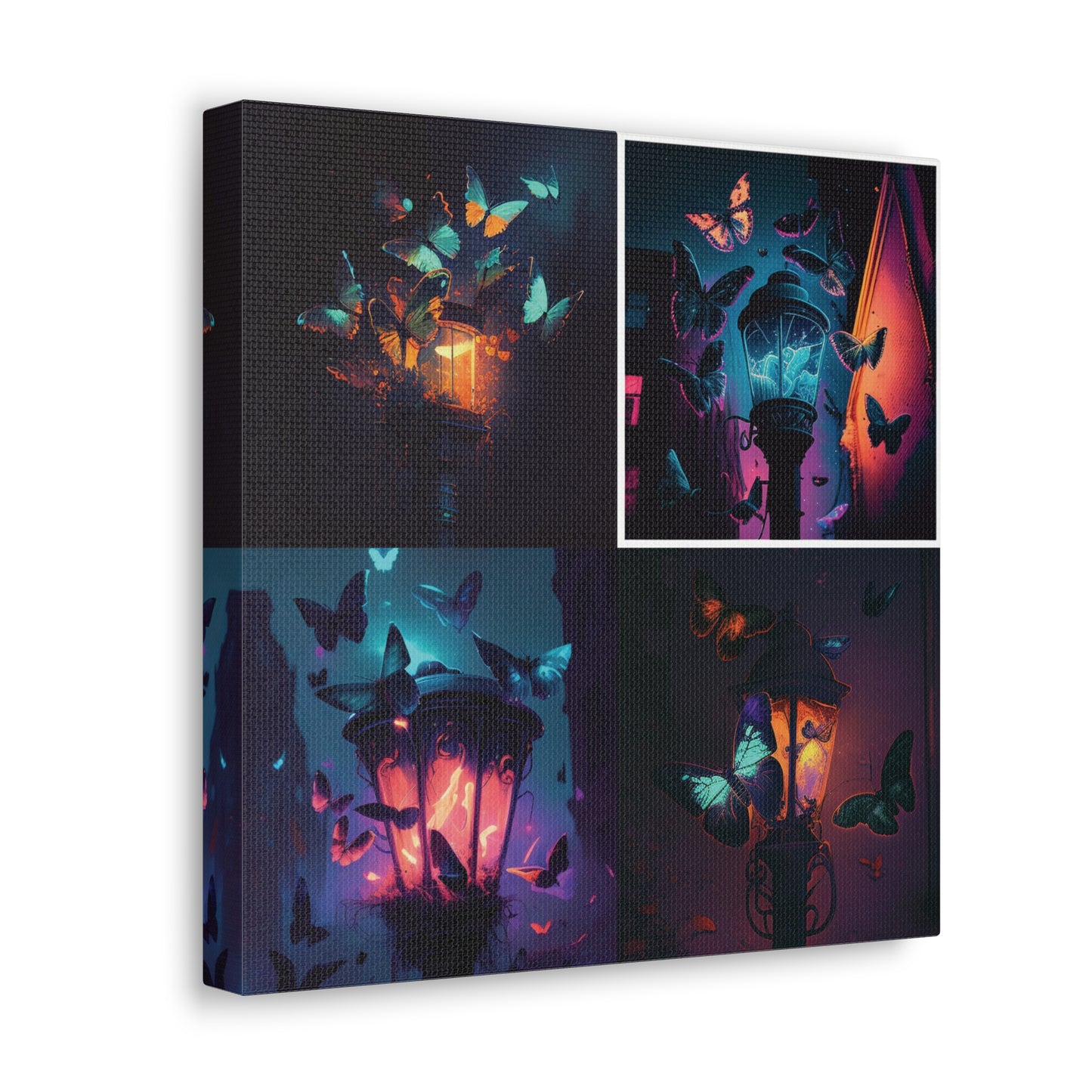 Canvas Gallery Wraps Street Light Butterfly 5