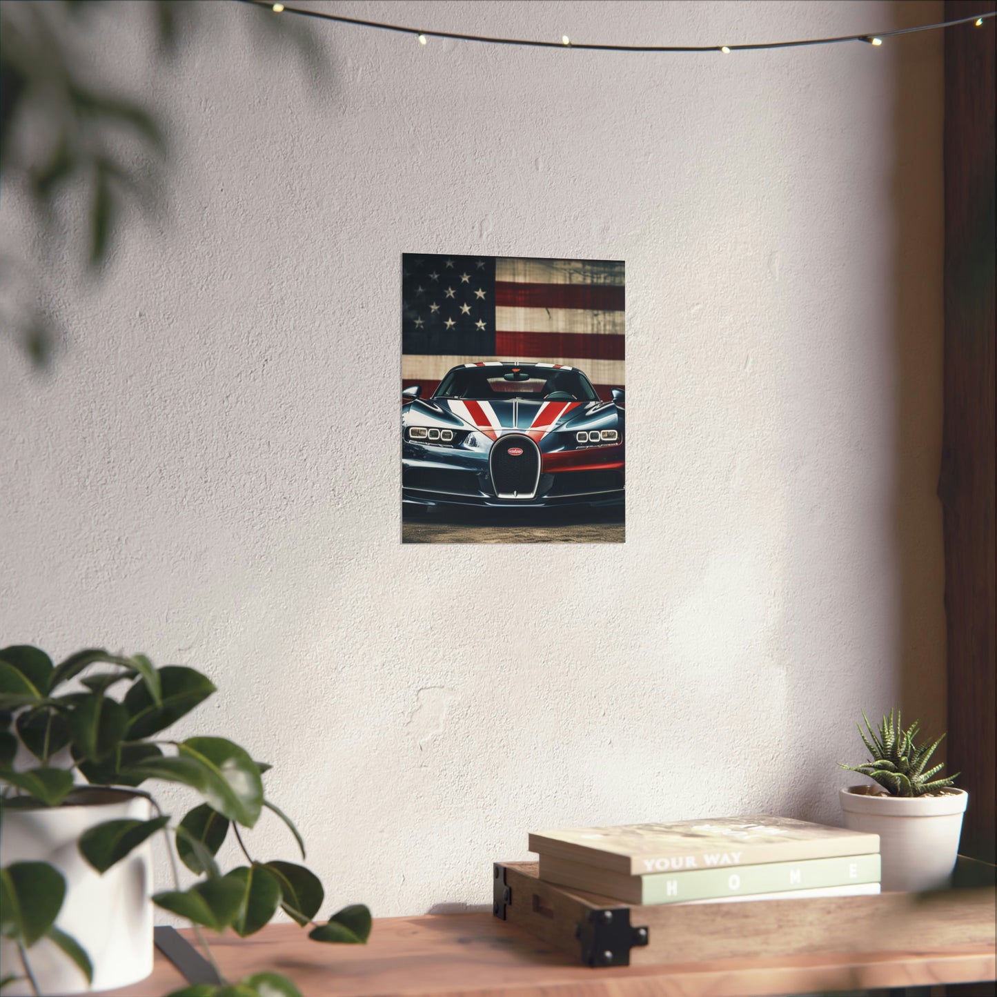 Premium Matte Vertical Posters Bugatti Flag 2