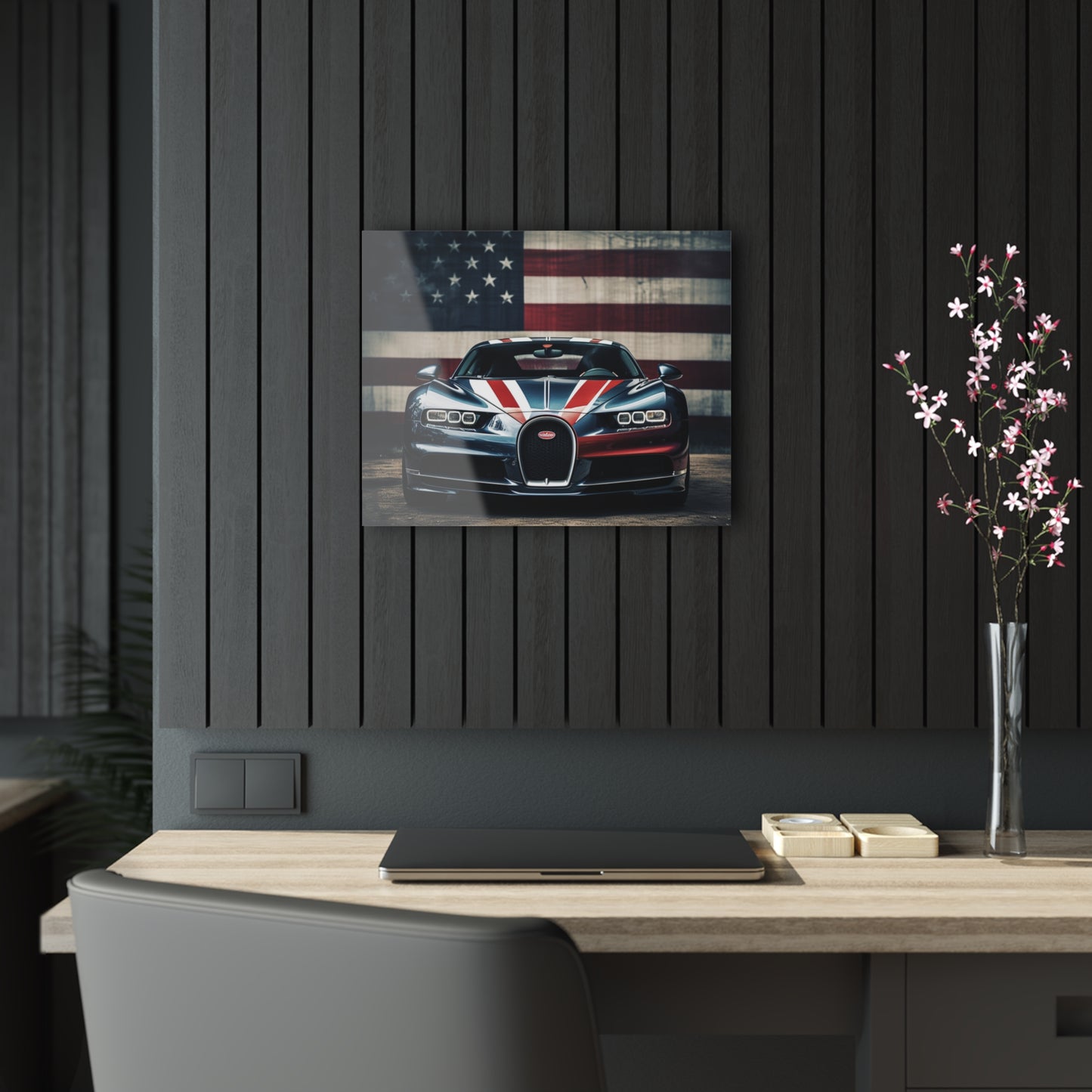 Acrylic Prints Bugatti Flag 2