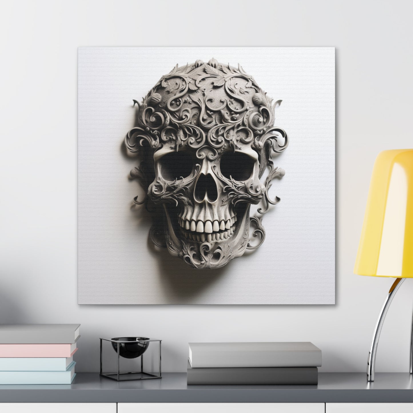 Canvas Gallery Wraps Skull Treble Clef 2