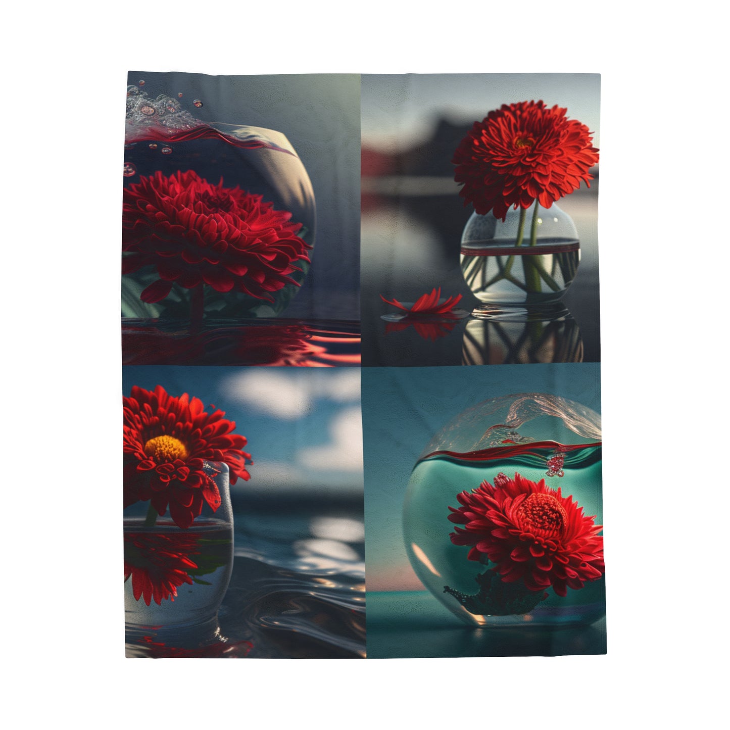 Velveteen Plush Blanket Chrysanthemum 5