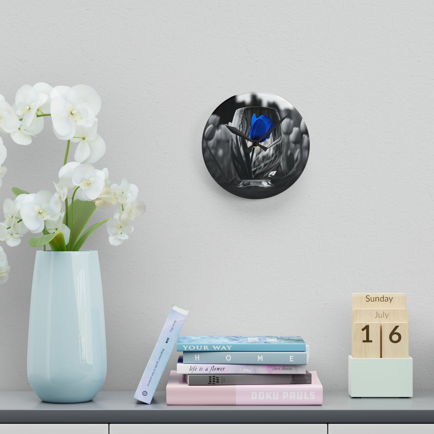 Acrylic Wall Clock Tulip 4